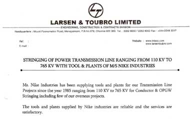 Recognition from L & T 
